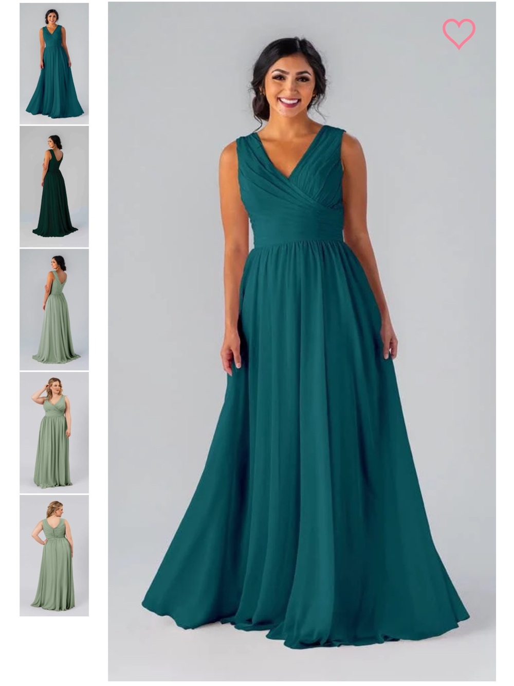 Kennedy Blue Teal Brittany A-Line Bridesmaid Dress